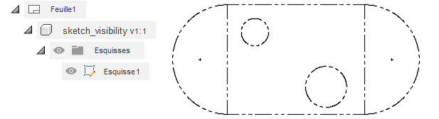 exemple de visibilité de l'esquisse
