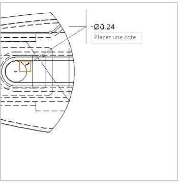 cote de diamètre