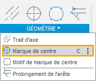 marque de centre