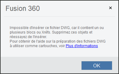 avertissement autocad