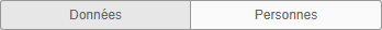onglets Données et Personnes