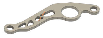 Découpe 2 axes - Épaisseur minimale
