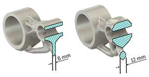 fabrication additive - épaisseur minimale