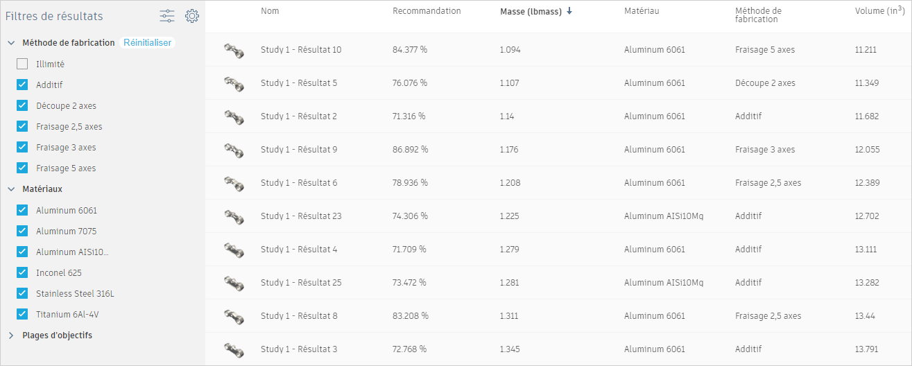 csv - paramètres d’exploration
