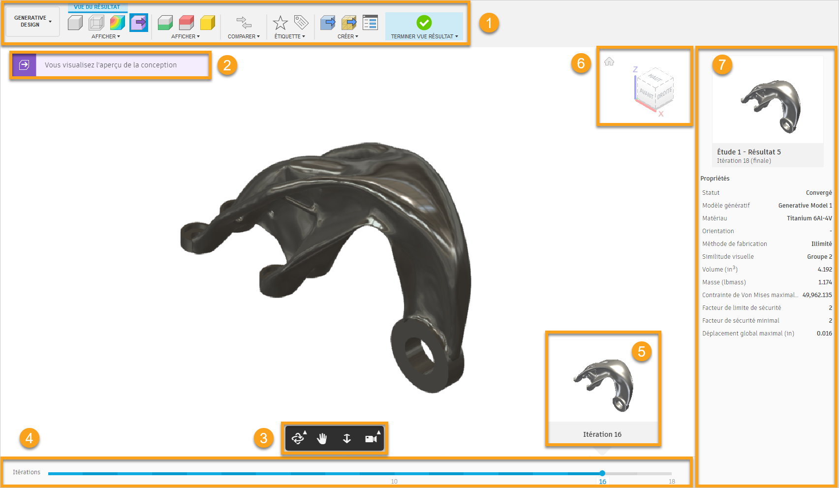 présentation de l’interface utilisateur de vue 3d
