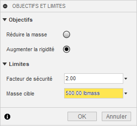 exemple illustrant le terme de masse cible