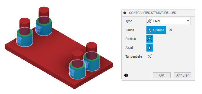 exemple illustrant le terme de contrainte de blocage