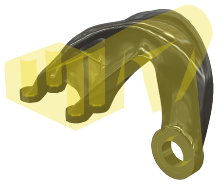 exemple illustrant le terme vue de la forme de départ