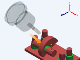 direction d’outil x+