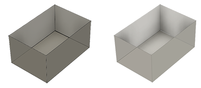 exemple de commande Activer/désactiver les surfaces transparentes