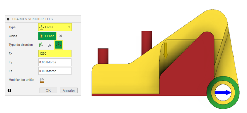 boîte de dialogue charges structurelles - avec exemple alcoa