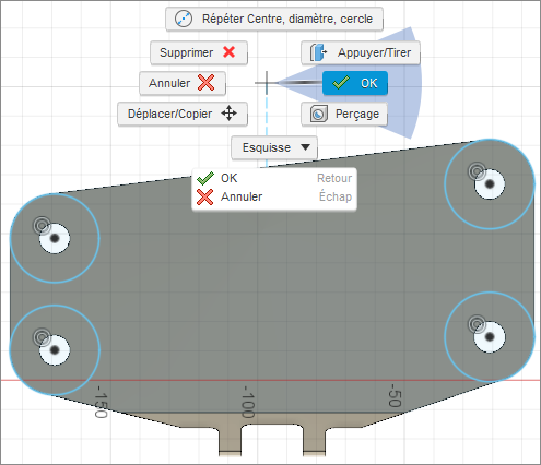 menu de marquage - création de cercles