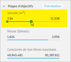 définir la masse sur 3,000