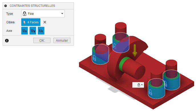 géométrie sélectionnée