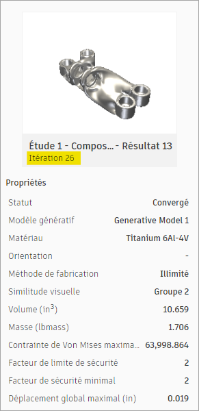 propriétés de l’itération 28