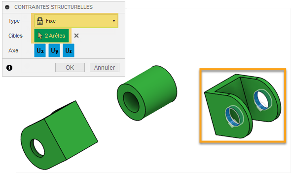 boîte de dialogue Contraintes structurelles