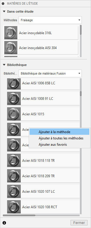 chargeur - matériaux