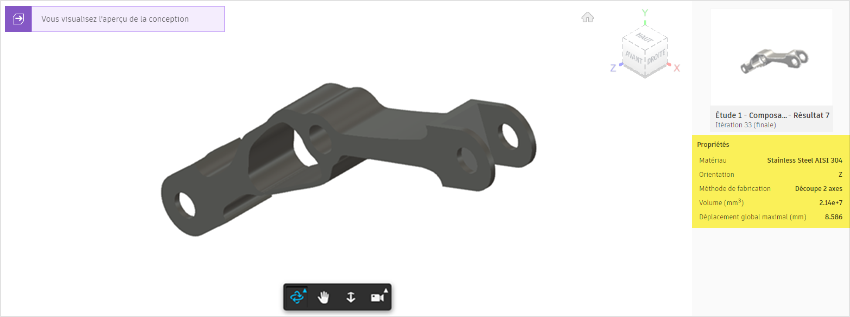 boîte de dialogue Plage d’objectifs - plage de masse