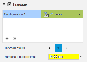 fraisage 2,5 axes