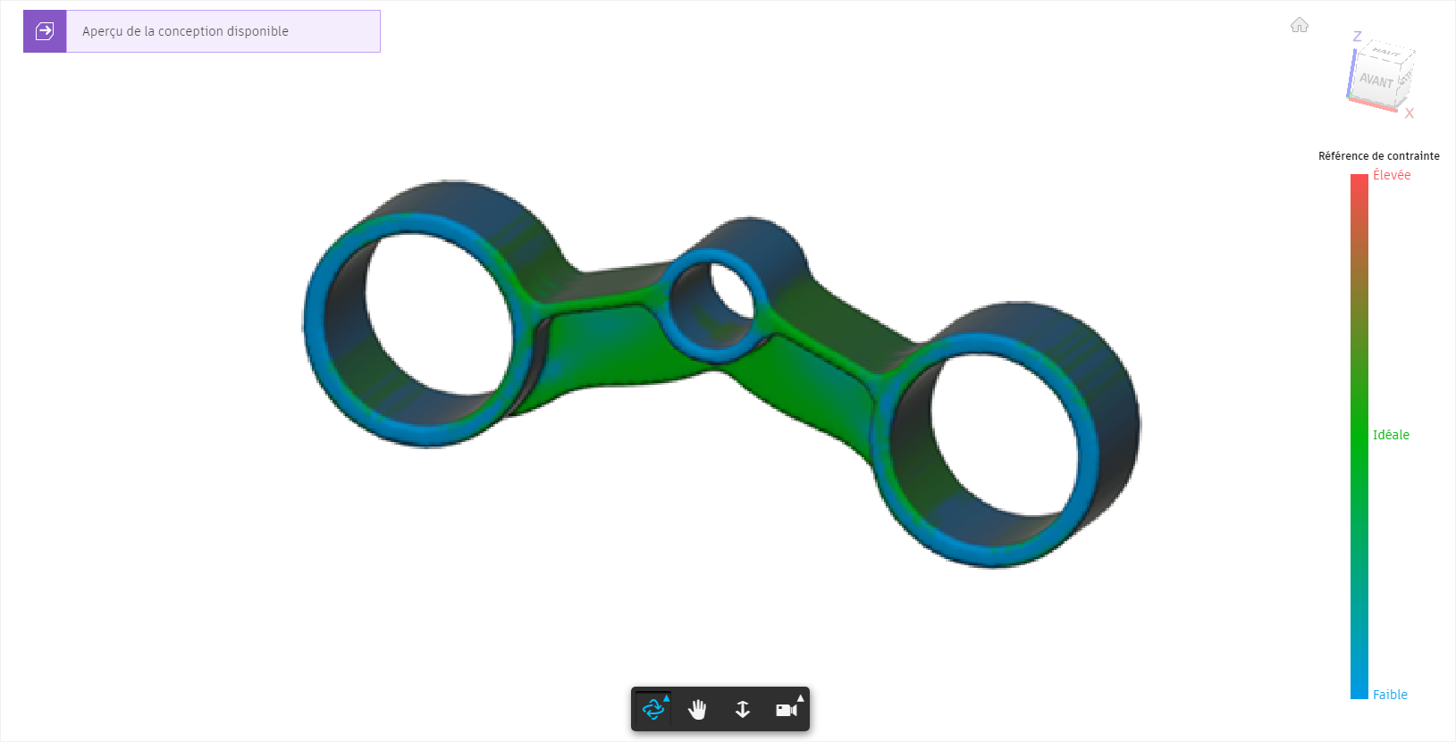 vue de résultat - contrainte