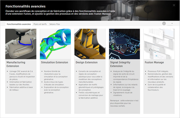 écran du gestionnaire d’achats