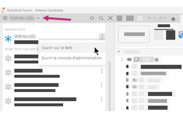 Ouvrir le client Web Fusion