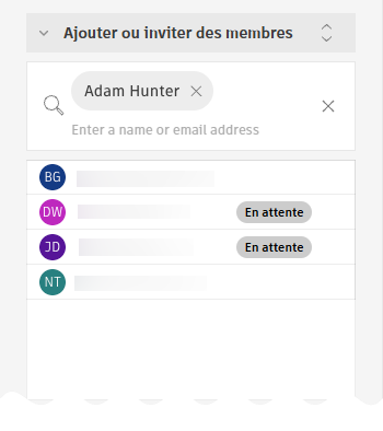 Ajouter un membre à un groupe