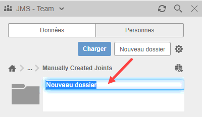 Création d’un dossier