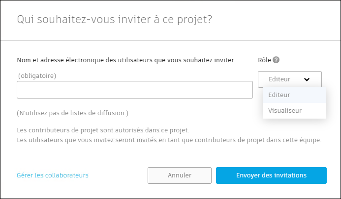 Invitation à adhérer à un projet