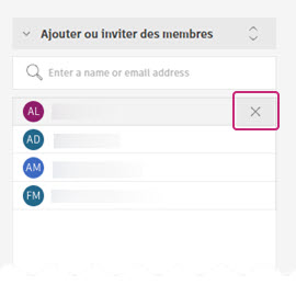 Supprimer le membre du groupe