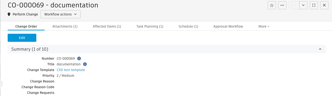 En-tête de l’ordre de modification