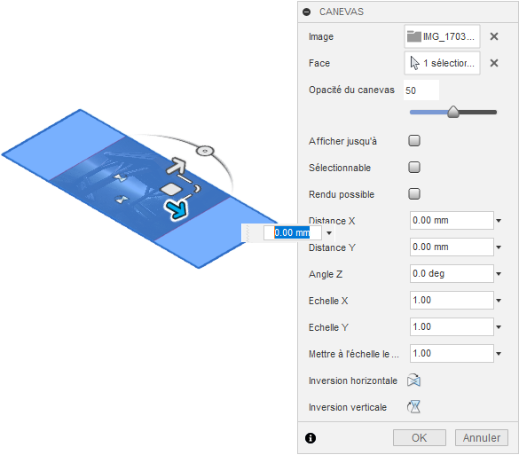 Boîte de dialogue Zone de dessin