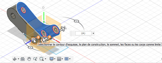 Définition de la distance sur le côté gauche