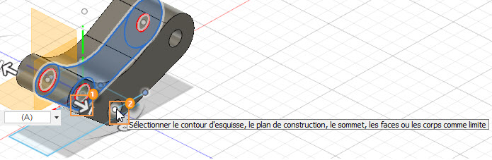 Définition de la distance sur le côté droit