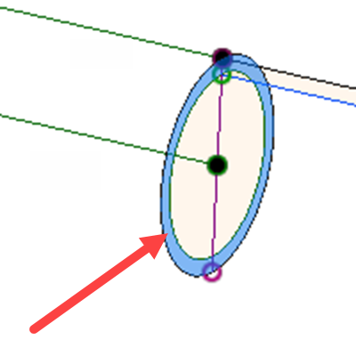 contour sélectionné