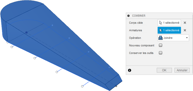 configuration pour combiner