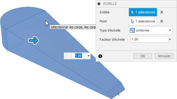 sélection du modèle entier