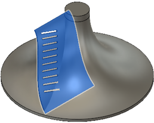 Lame sélectionnée de la turbine