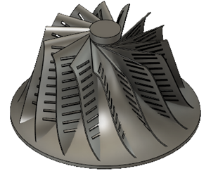 Haut de la turbine