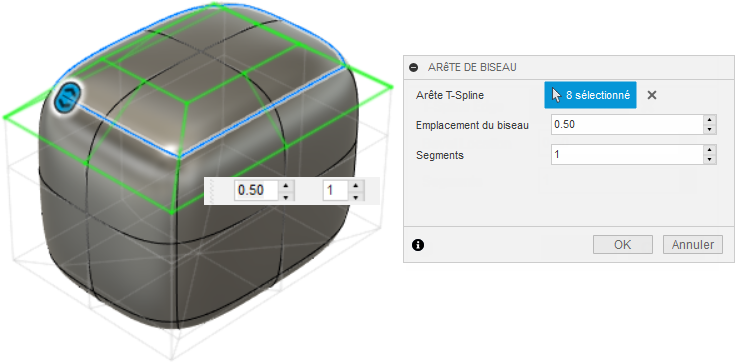 arêtes supérieures
