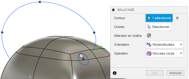 cliquer sur le profil