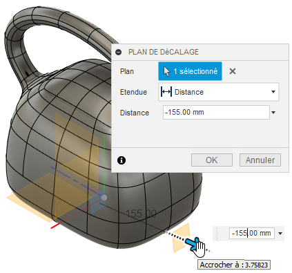 faire glisser le décalage