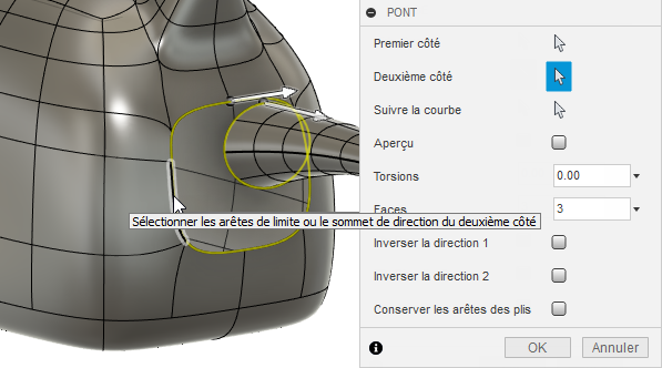 arête de l'arrosoir
