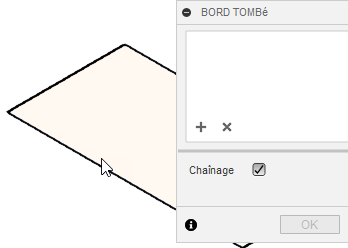 sélection d’esquisse de bord tombé