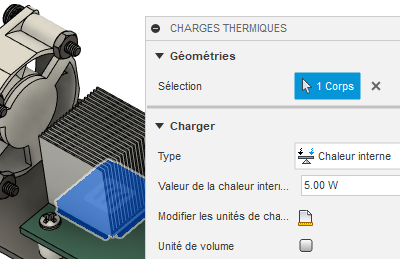 charge thermique interne
