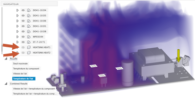 composant de masquage de la température de l’air