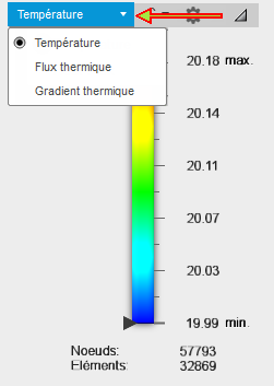 exemple de résultats thermiques