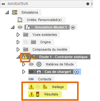 navigateur de simulation – résultats