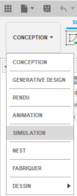accéder à l’espace de travail simulation