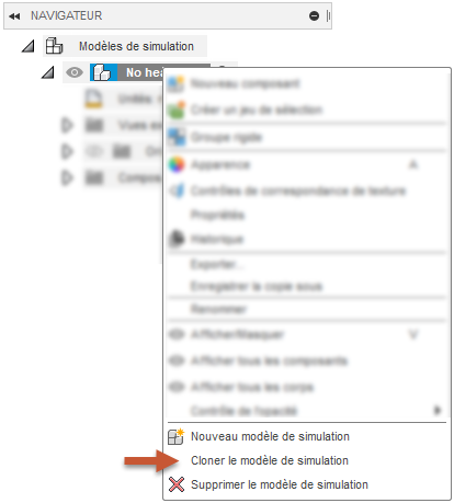 Cloner le modèle de simulation